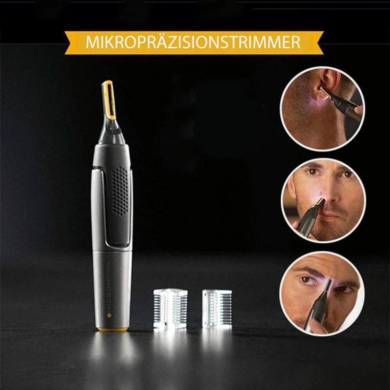 Ripob | Ultra-schlanker Präzisionstrimmer | Mikro-Oszillationsklingen | Titan-Edelstahl-Technologie | Integrierte LED-Beleuchtung | Ergonomisches Design