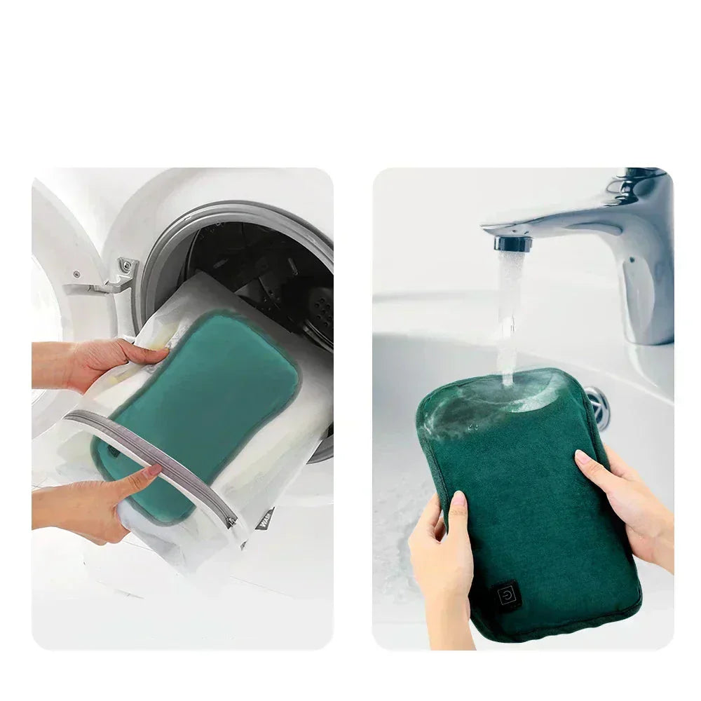 Ripob | Tragbare Graphen-Heizdecke | USB Wiederaufladbar | 3 Temperaturstufen | Ergonomischer Hand- & Bauchwärmer | Mit intelligenter automatischer Abschaltung