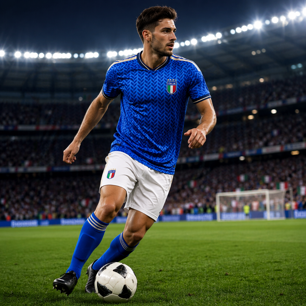 Italien Weltmeisterschaft Trikot 2026 Herren Fußballtrikot Kurzarm