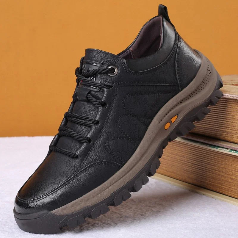 Bequeme und wasserdichte orthopädische Lederschuhe für Männer