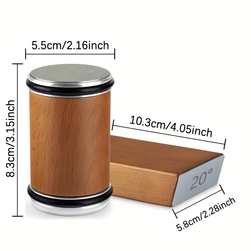 EdgeCraft DuoSharp Sharpening Stone Set | Diamond Stone with Magnetic Holder | 15° & 20° Sharpening Angles | Wood & Metal
