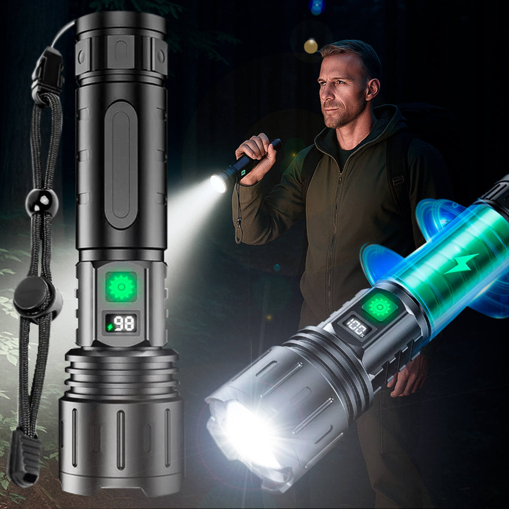 Ultra Strong Night Vision Flashlight Pro – Rechargeable Aluminum Lamp