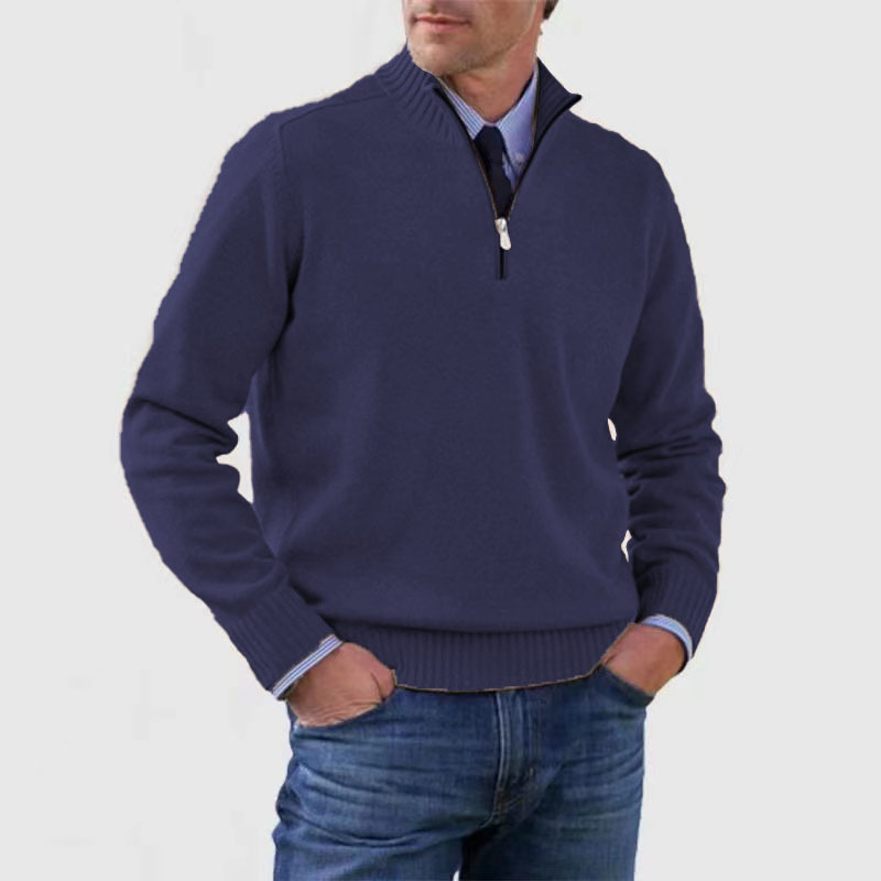 Herren-Half-Zip-Pullover | Strukturierte Passform und alltägliche Wärme