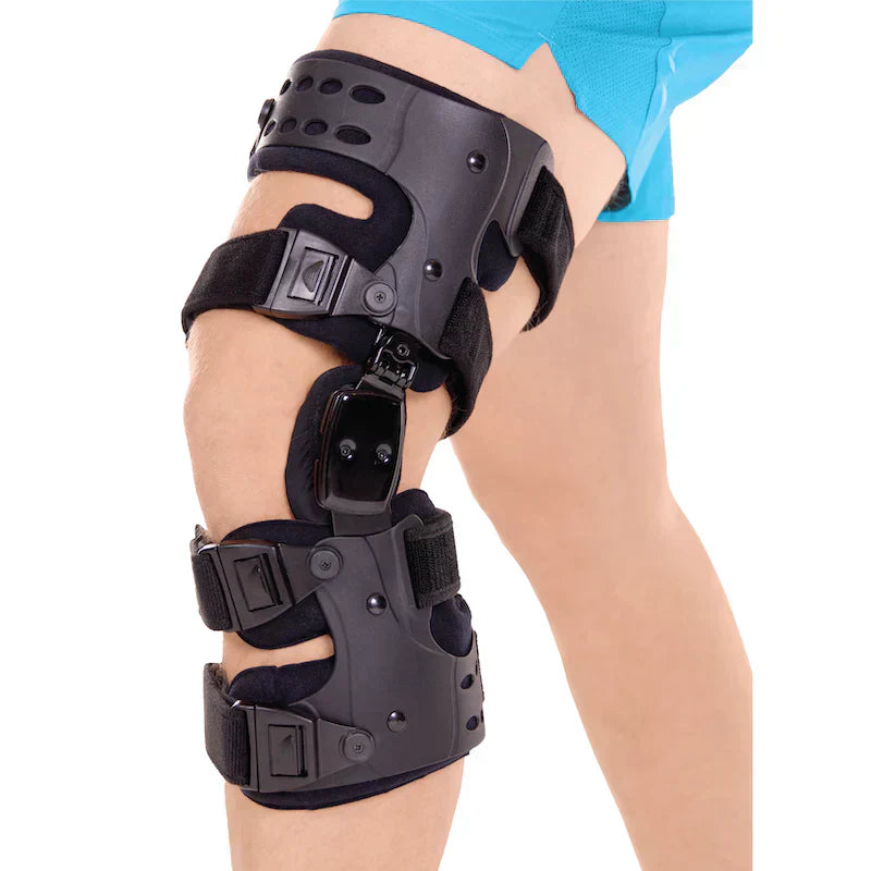 Ripob | Medizinische OA Entlastungs-Knieorthese | Unicompartimentale Osteoarthritis-Orthese | Varus/Valgus-Korrektur & ROM-Kontrolle | Mediale & Laterale Entlastung | Verstellbarer Bewegungsbereich