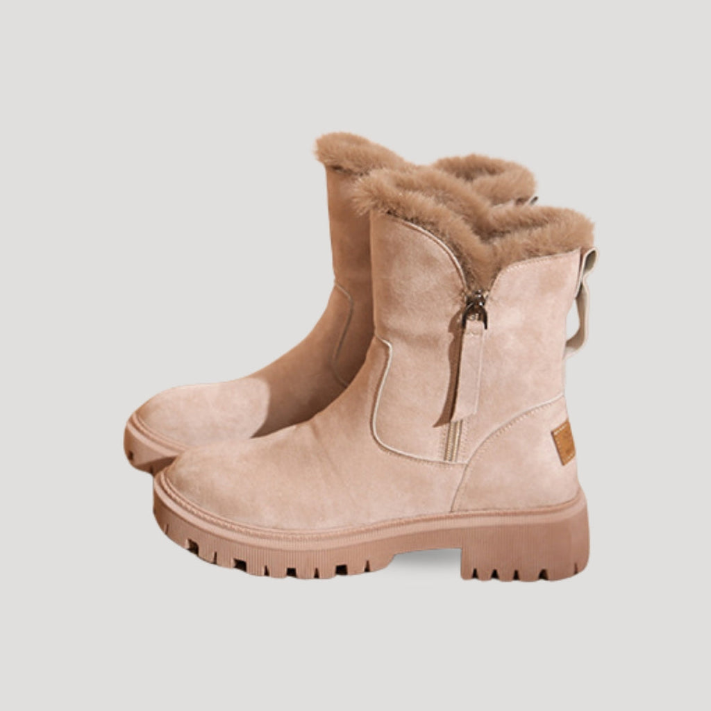 Damen Stiefel mit Kunstfellfutter | Warm, langlebig und stilvoll für kaltes Wetter