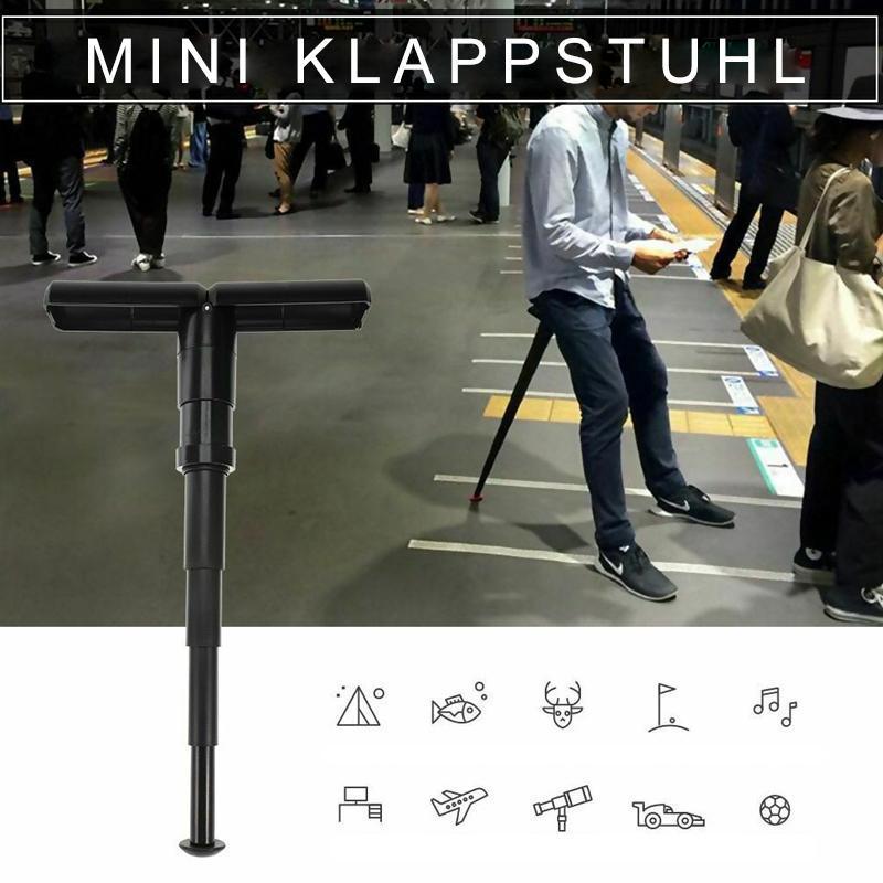 Ripob | Tragbarer Mini Klappstuhl für Outdoor-Warteschlangen usw.