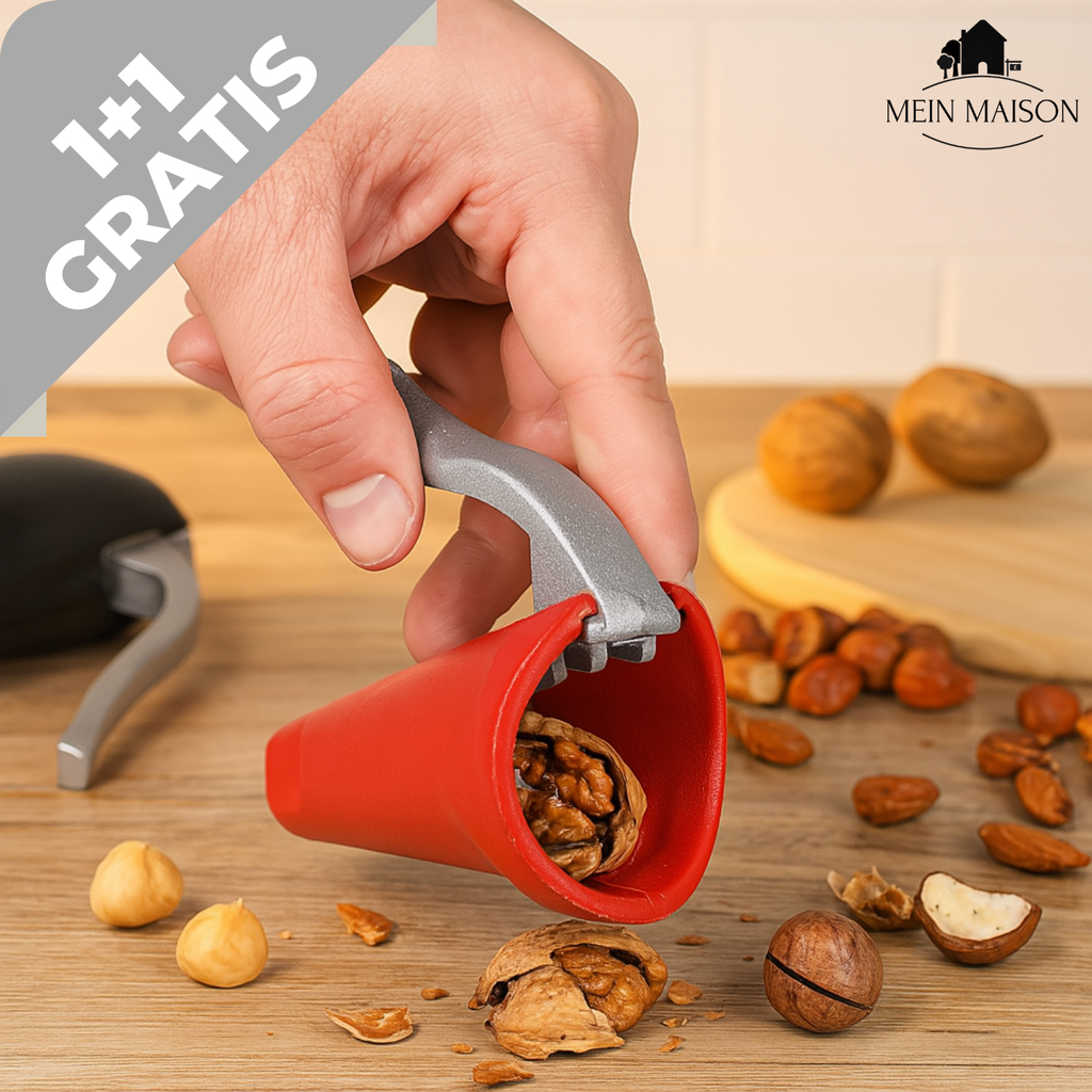 1+1 GRATIS | NussMeister – Knackt jede Nuss mit minimalem Kraftaufwand