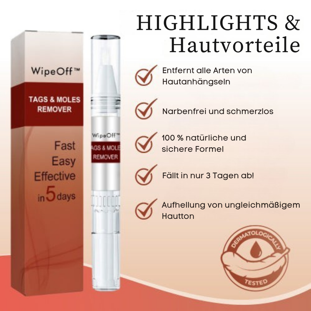 Wipe-off Maulwurfs- und Fleckenentferner