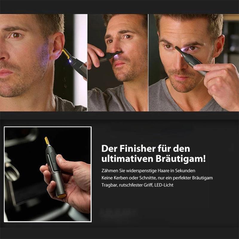 Ripob | Ultra-schlanker Präzisionstrimmer | Mikro-Oszillationsklingen | Titan-Edelstahl-Technologie | Integrierte LED-Beleuchtung | Ergonomisches Design