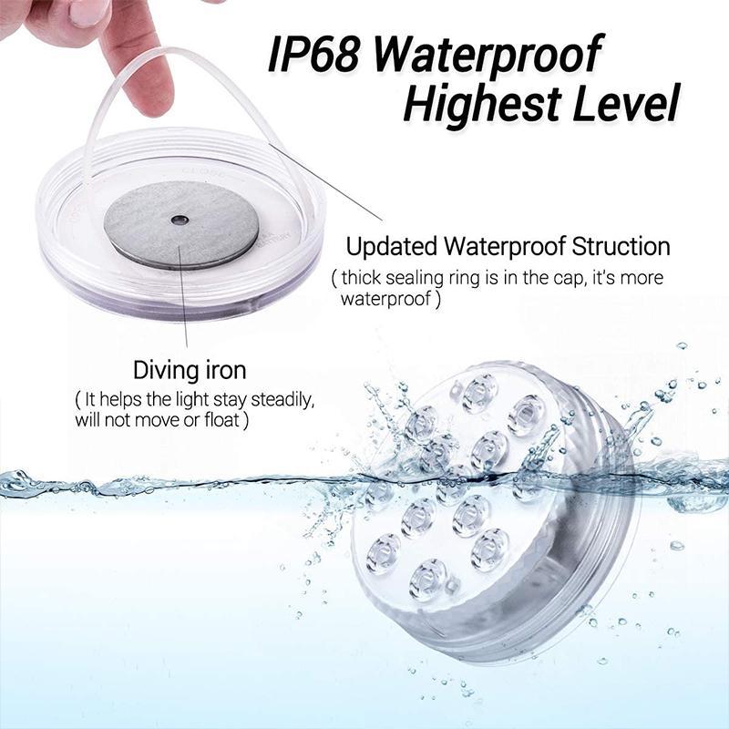 Remote Control Waterproof Magnetic Suction Cup LED Lamp