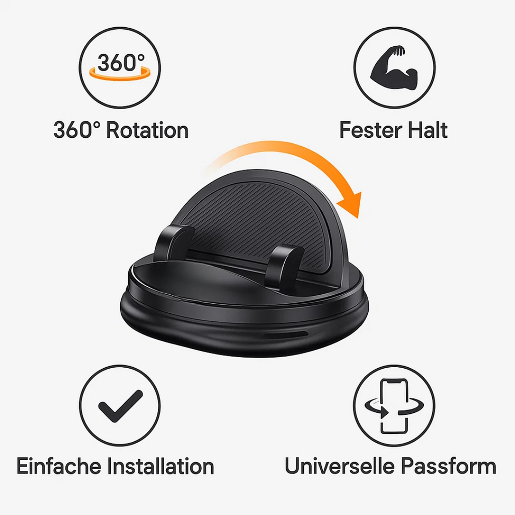 Obrotowy uchwyt na telefon do samochodu