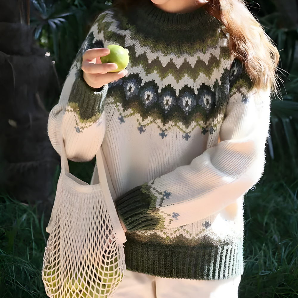 Damen Fair Isle Winterpullover | Lockere Passform und saisonales Muster
