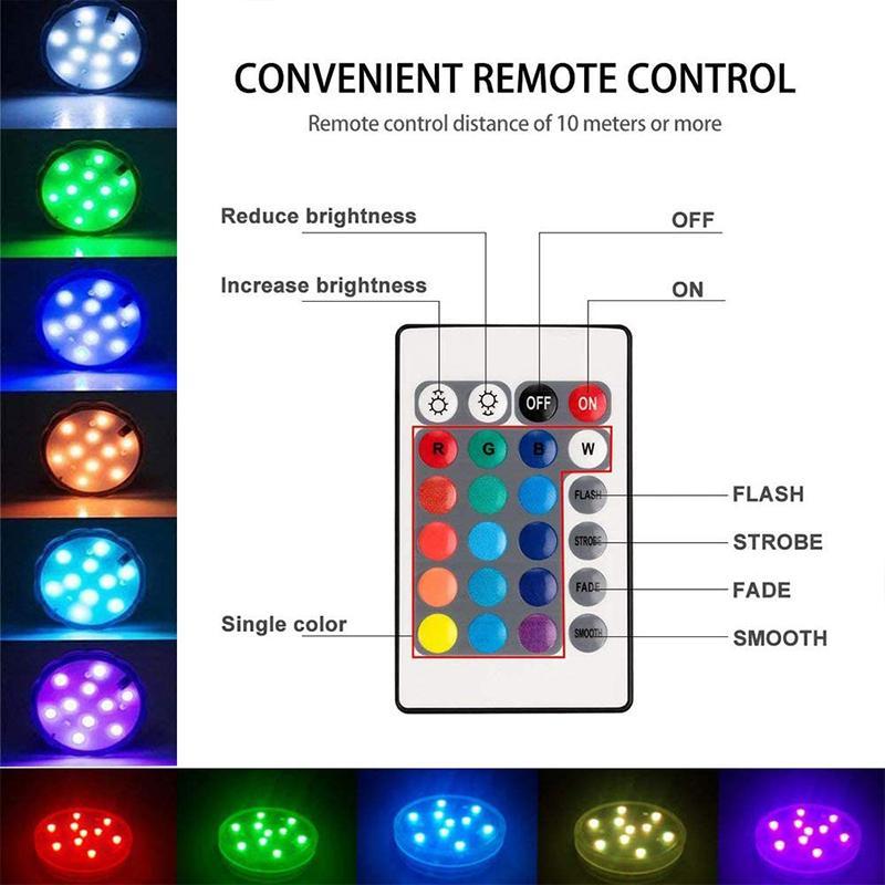 Remote Control Waterproof Magnetic Suction Cup LED Lamp