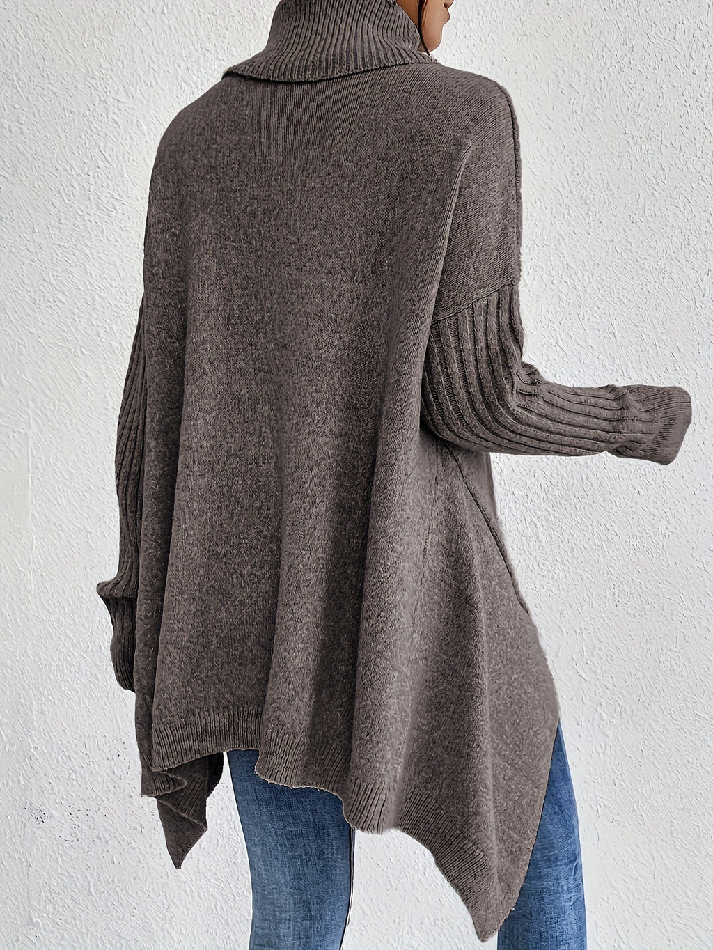 Damen Rollkragenpullover | Oversized Schnitt mit modernem hohen Kragen