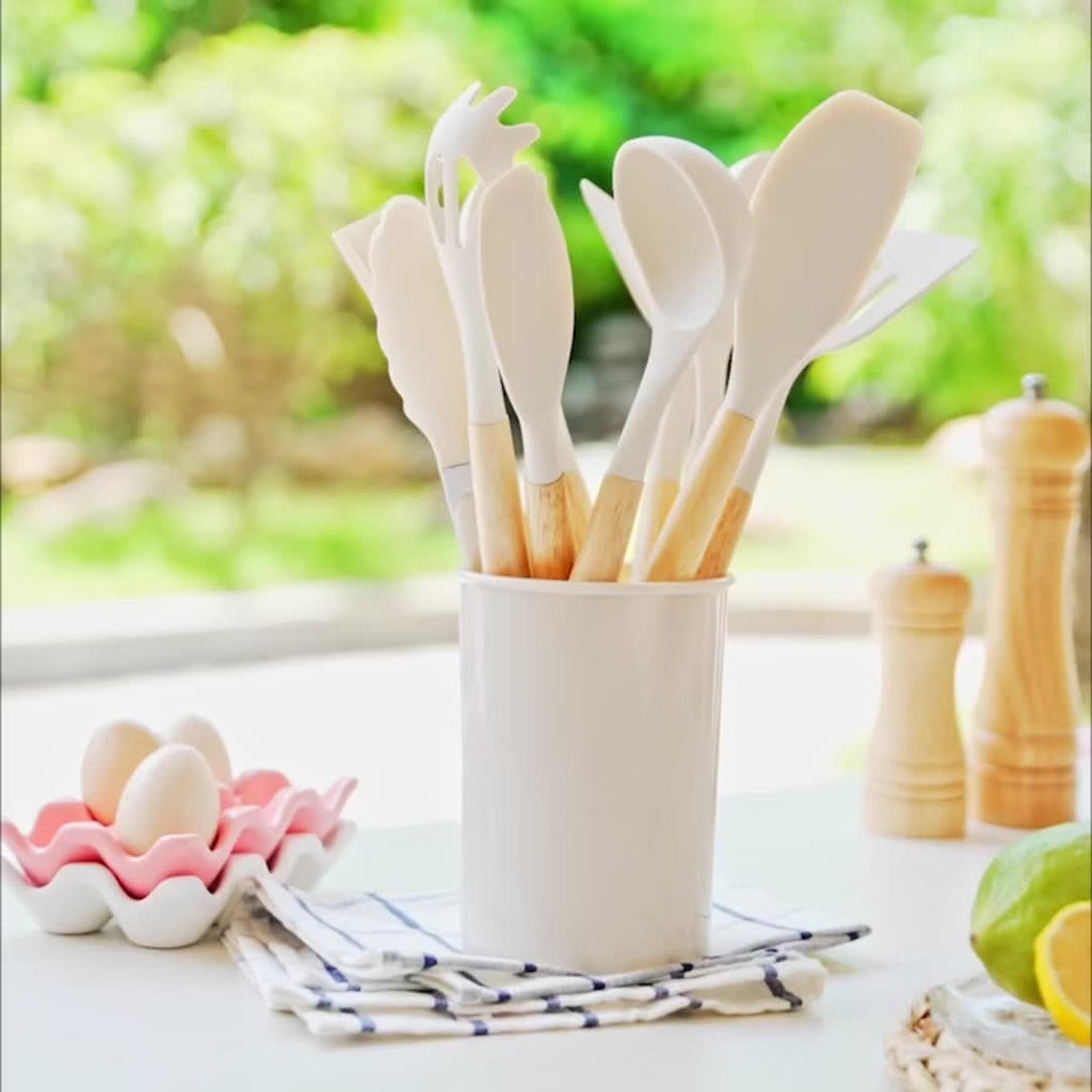 SilicoWare – 12-piece Kitchen Silicone Utensil Set