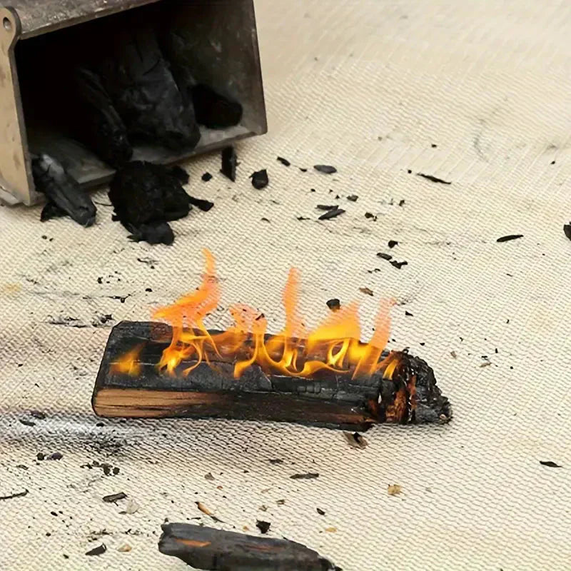 Feuerfeste Matte - Schutz für BBQ & Feuerstelle