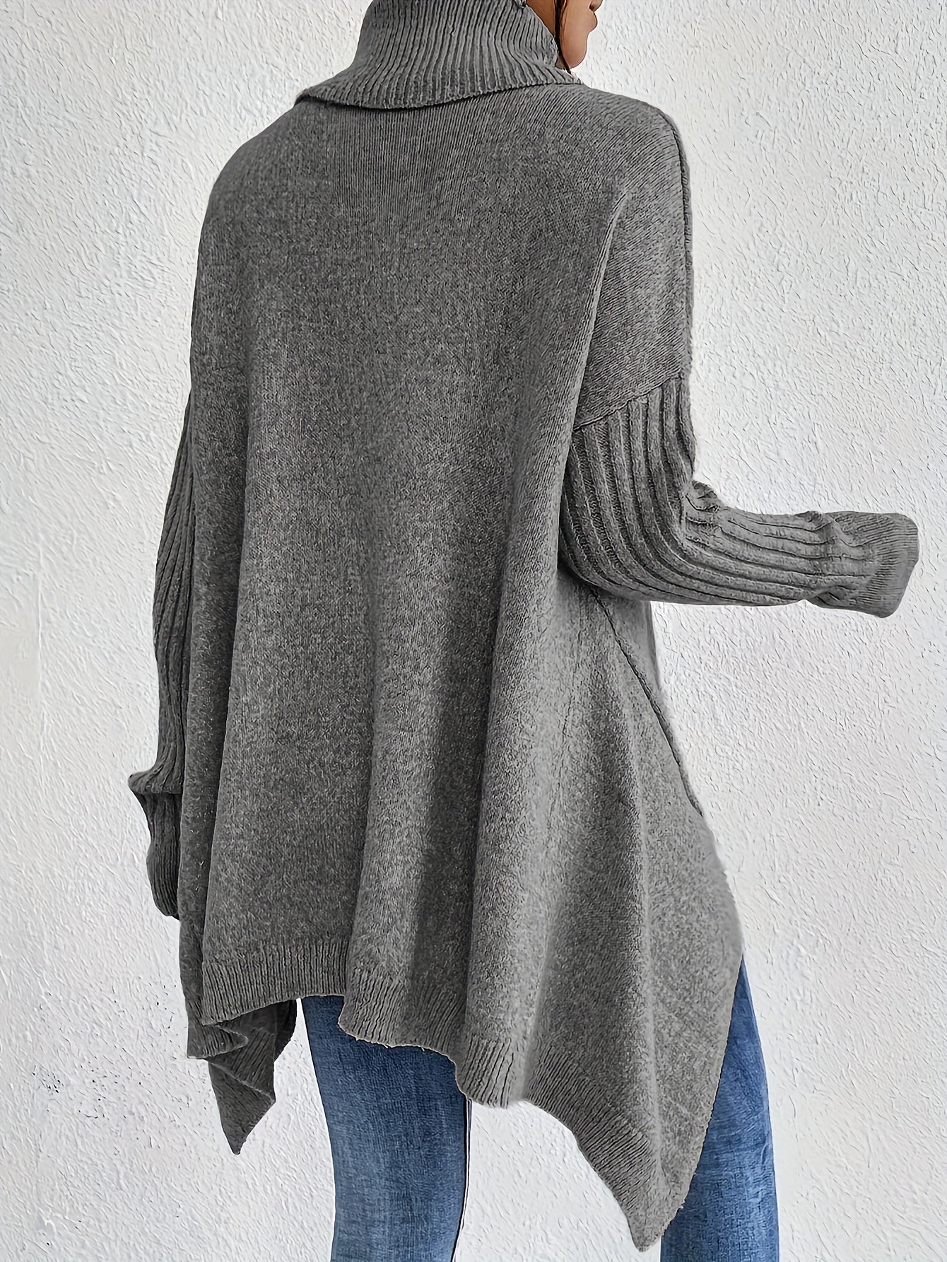 Damen Rollkragenpullover | Oversized Schnitt mit modernem hohen Kragen