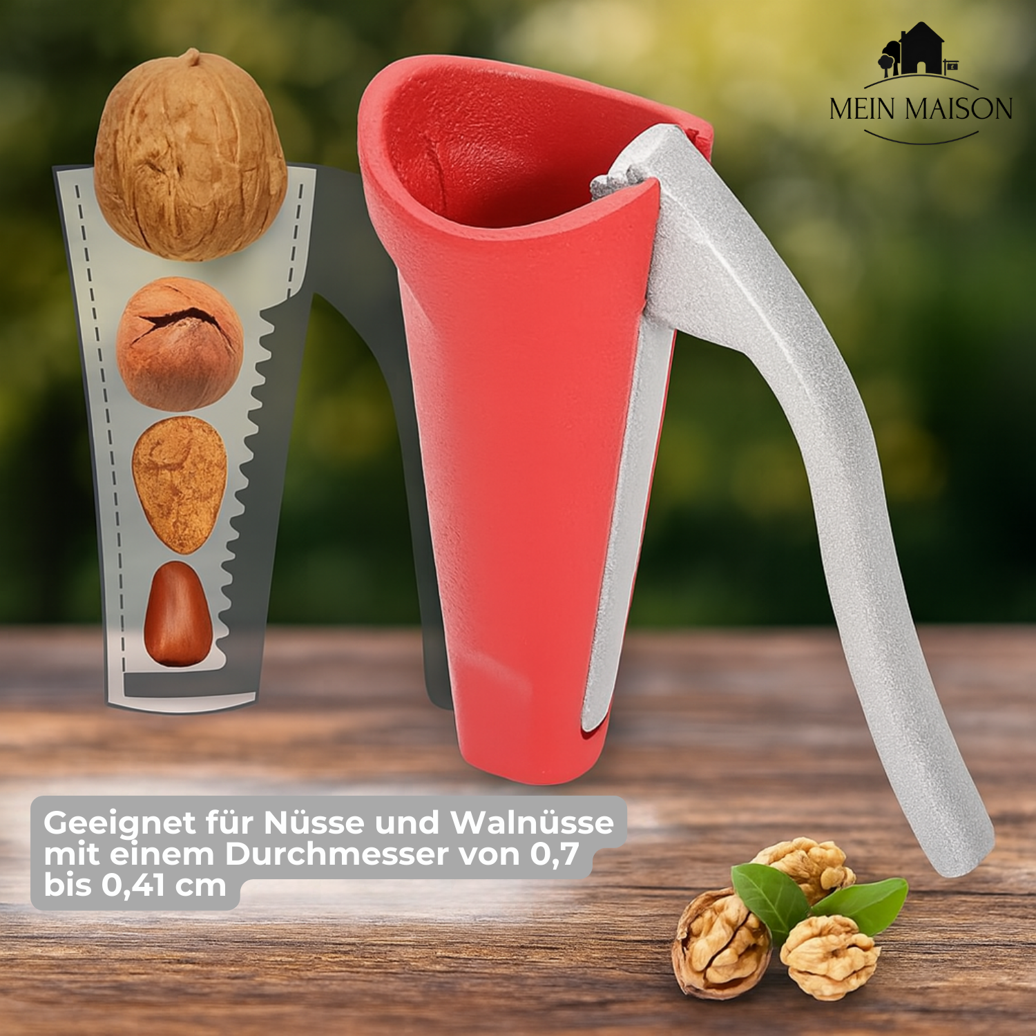 1+1 GRATIS | NussMeister – Knackt jede Nuss mit minimalem Kraftaufwand