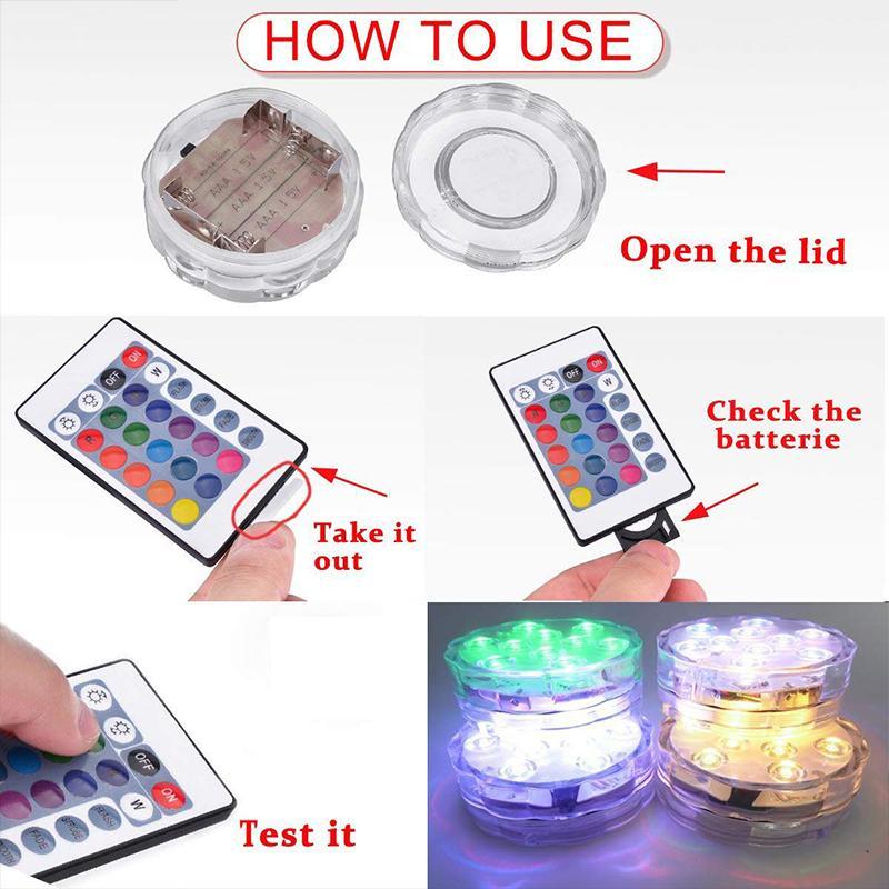 Remote Control Waterproof Magnetic Suction Cup LED Lamp
