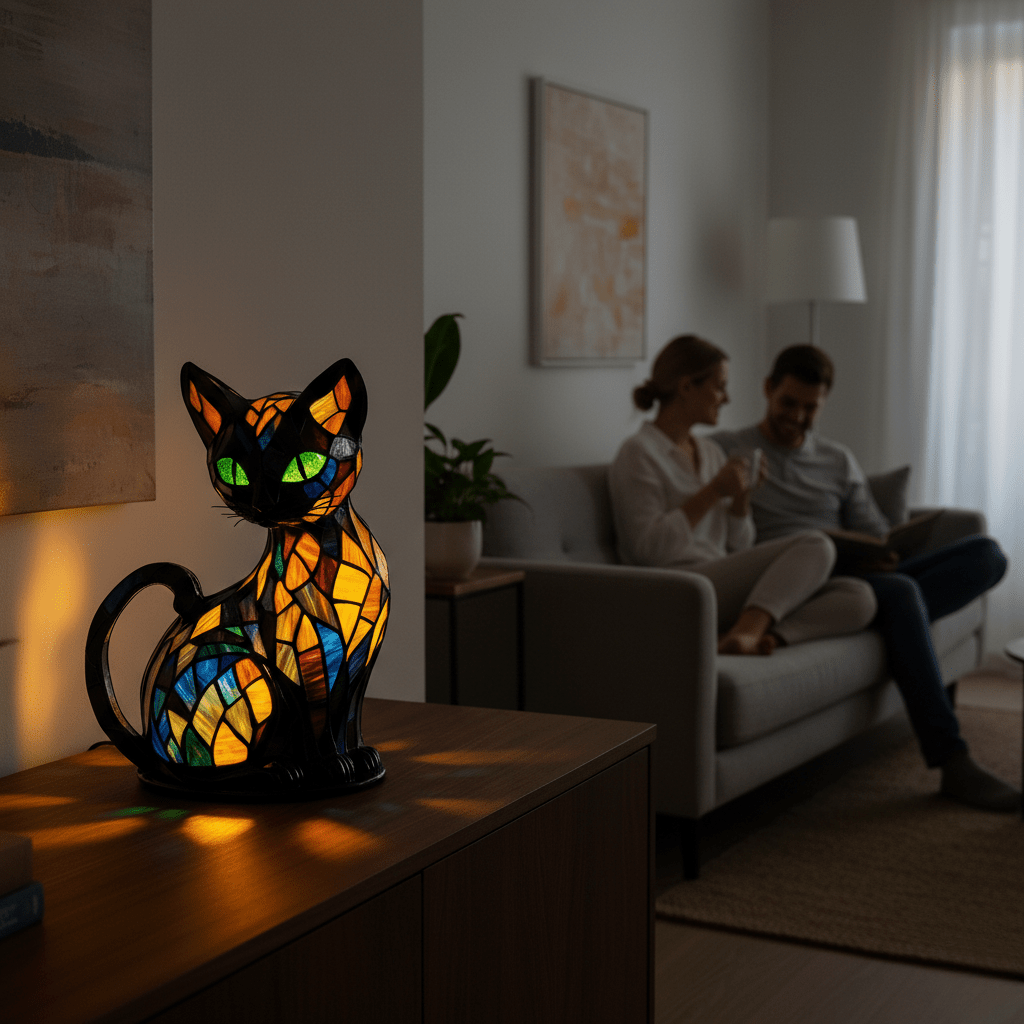 FELILUX – Verspielte LED-Katzen-Nachtlampe mit sanftem Ambiente-Licht