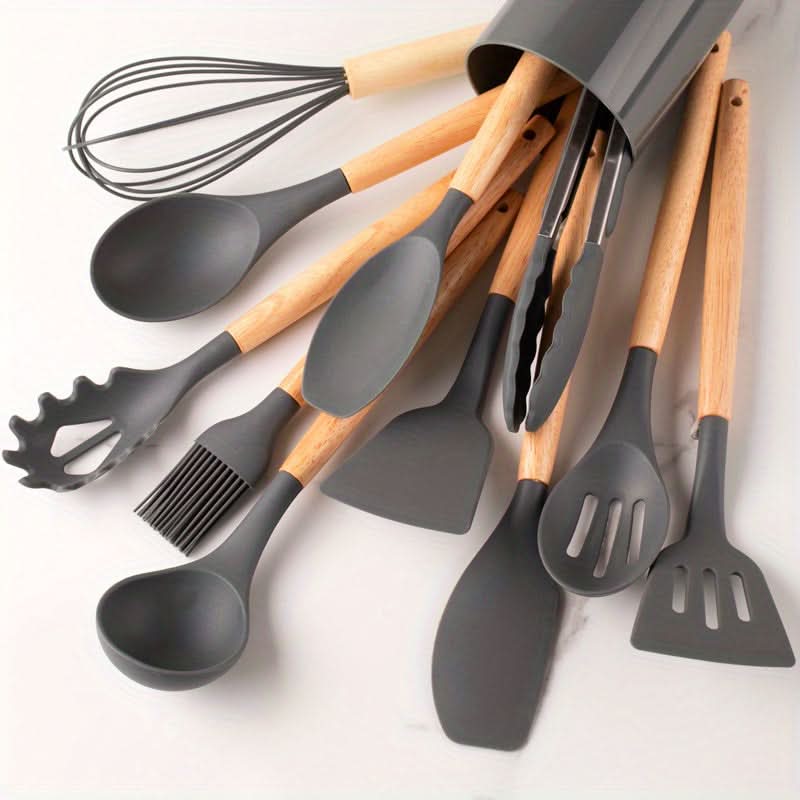 SilicoWare – 12-piece Kitchen Silicone Utensil Set