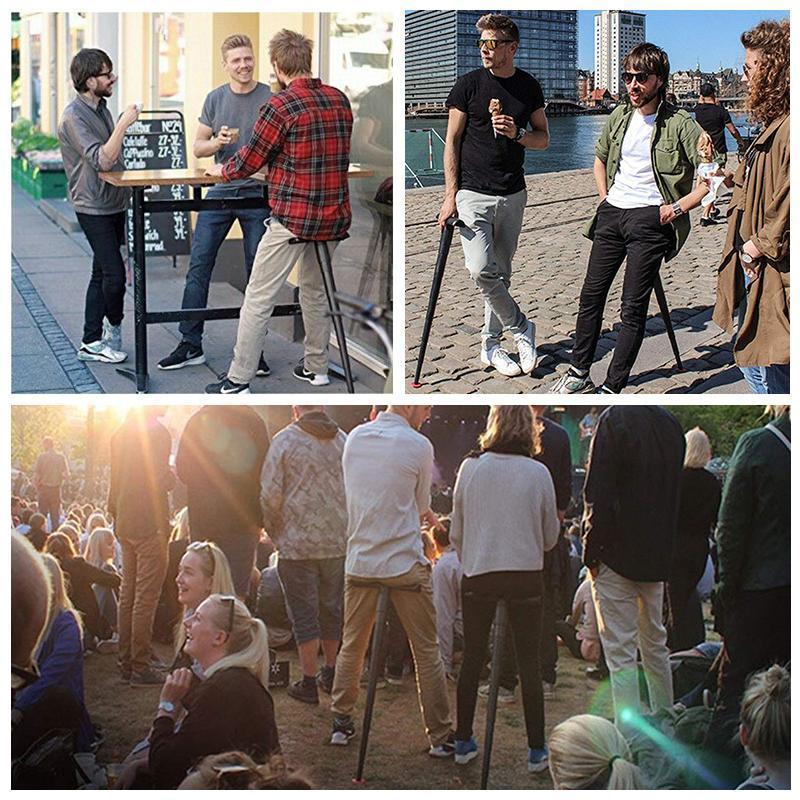 Ripob | Tragbarer Mini Klappstuhl für Outdoor-Warteschlangen usw.