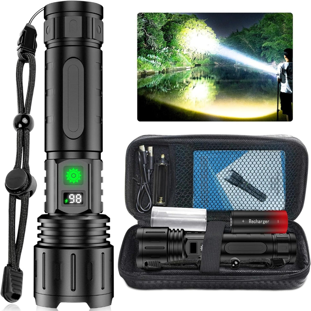 Ultra Strong Night Vision Flashlight Pro – Rechargeable Aluminum Lamp