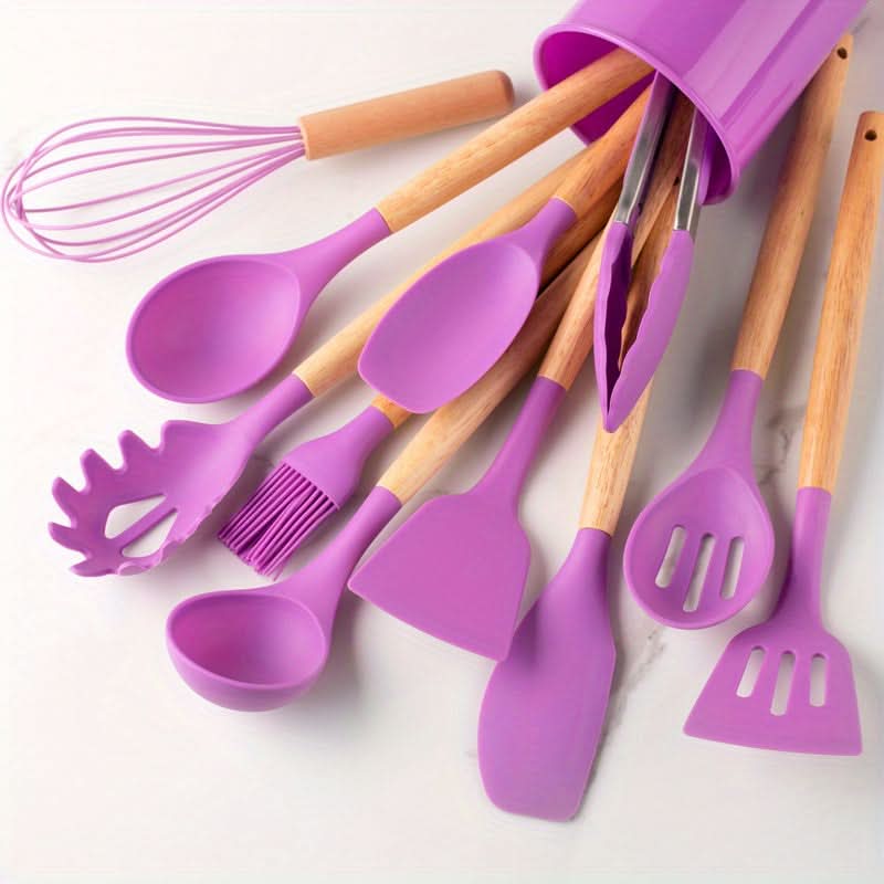 SilicoWare – 12-piece Kitchen Silicone Utensil Set