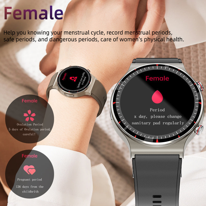 Ripob | Medizinische EKG Smartwatch | CFDA-zertifiziert | 512Hz Hochpräzisions-Biosensor | SpO2- und Herzfrequenzüberwachung | KI-gestützte Atemanalyse | IP67 wasserdicht