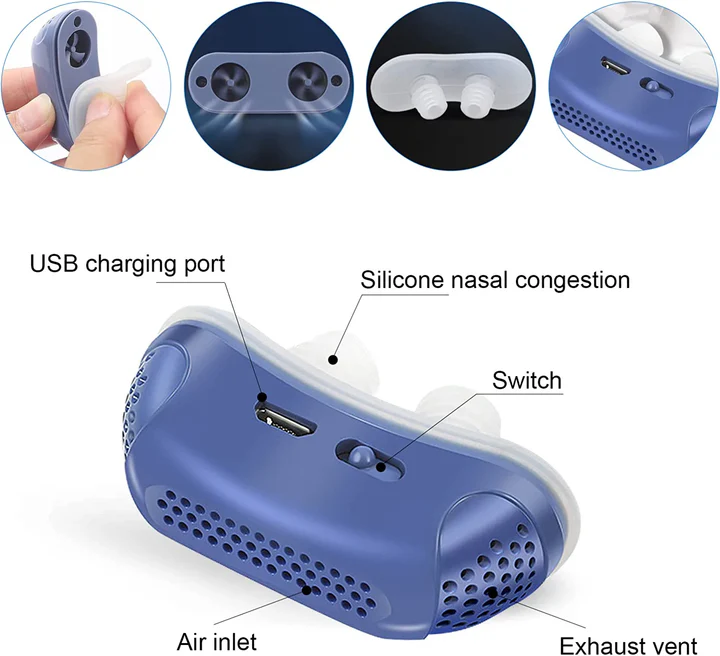 Micro CPAP Sleep Apnea Device for Travel & Against Snoring - CPAP Alternative
