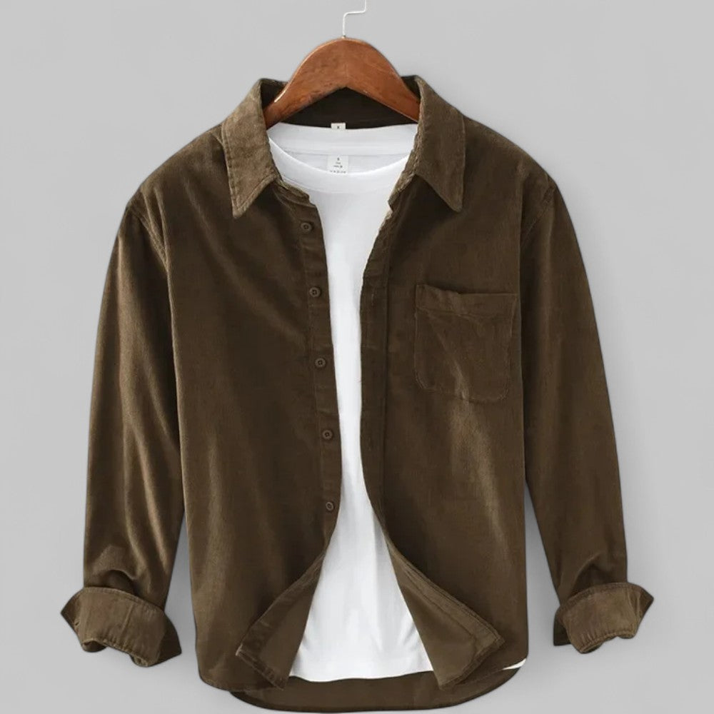 Herren Cordhemd | Weiche Textur und entspannter Retro-Stil