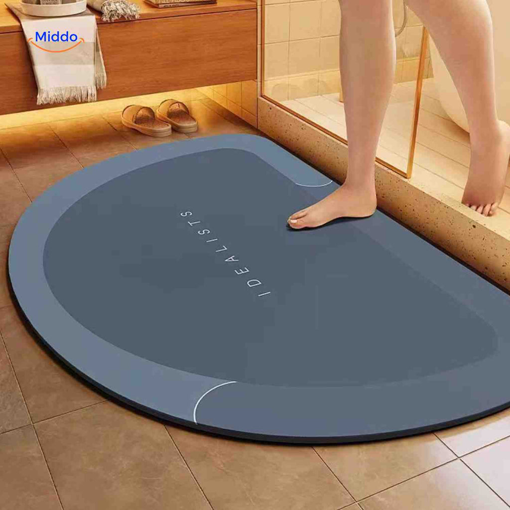 AquaSafe Badmatte | Schnelltrocknend, Rutschfest und Wasserabsorbierend