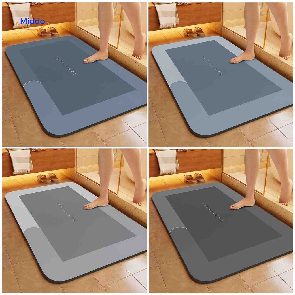 AquaSafe Badmatte | Schnelltrocknend, Rutschfest und Wasserabsorbierend