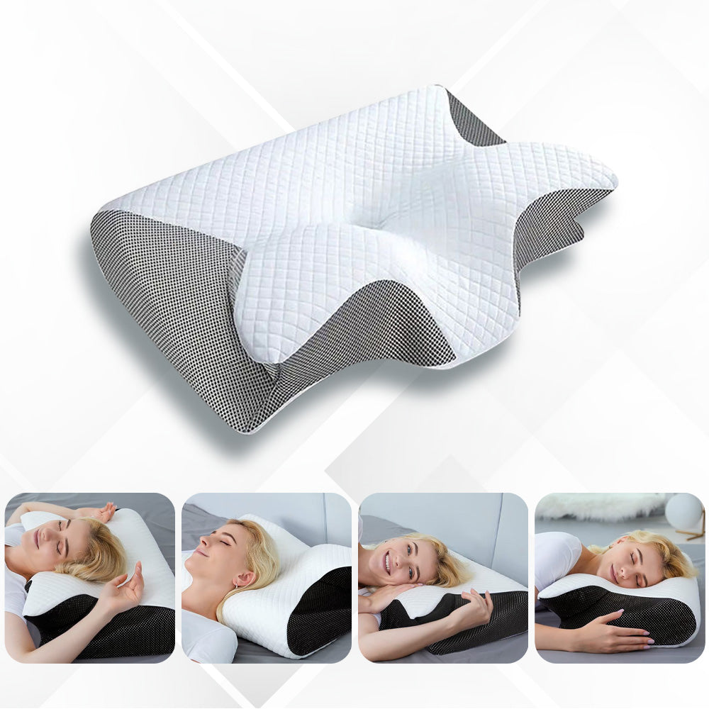 High-Quality Sleep Pillow - Ergonomically Shaped for Noticeable Pain Relief