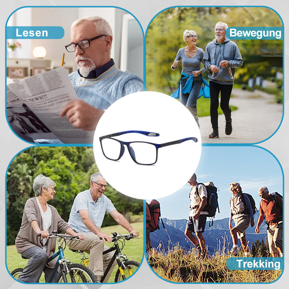 [+1.00 to +4.00 Intelligent Zoom] Automatically Adjusting Distance Glasses - No Eye Test Required