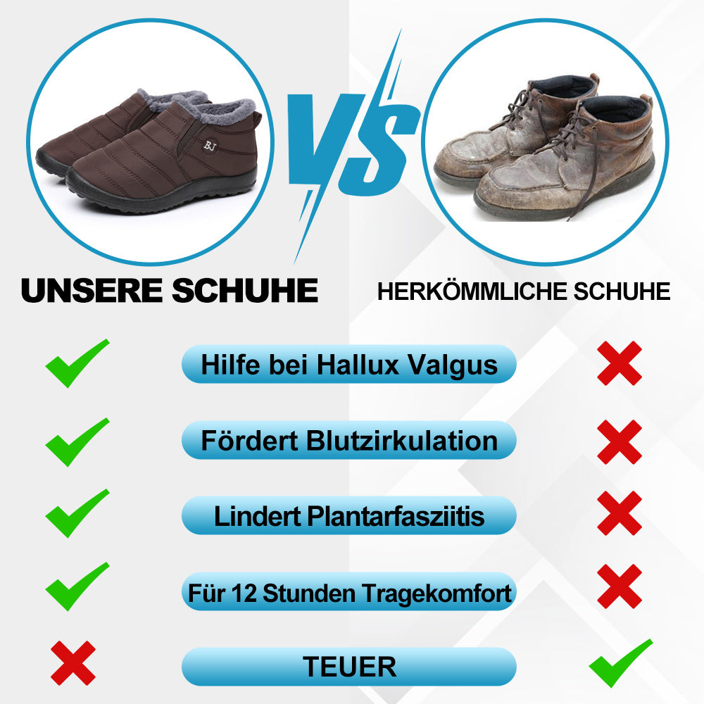 Ergonomische fleecegefütterte Winterschuhe mit hohem Komfort