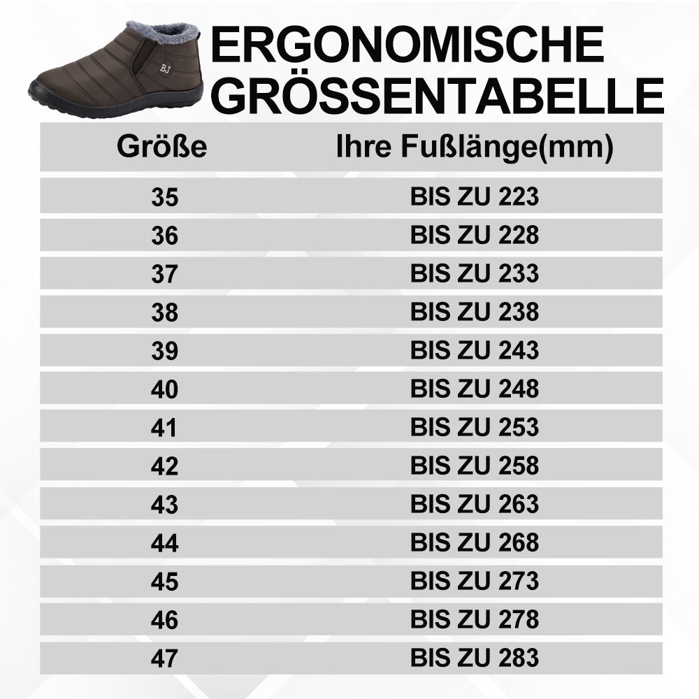 Ergonomische fleecegefütterte Winterschuhe mit hohem Komfort