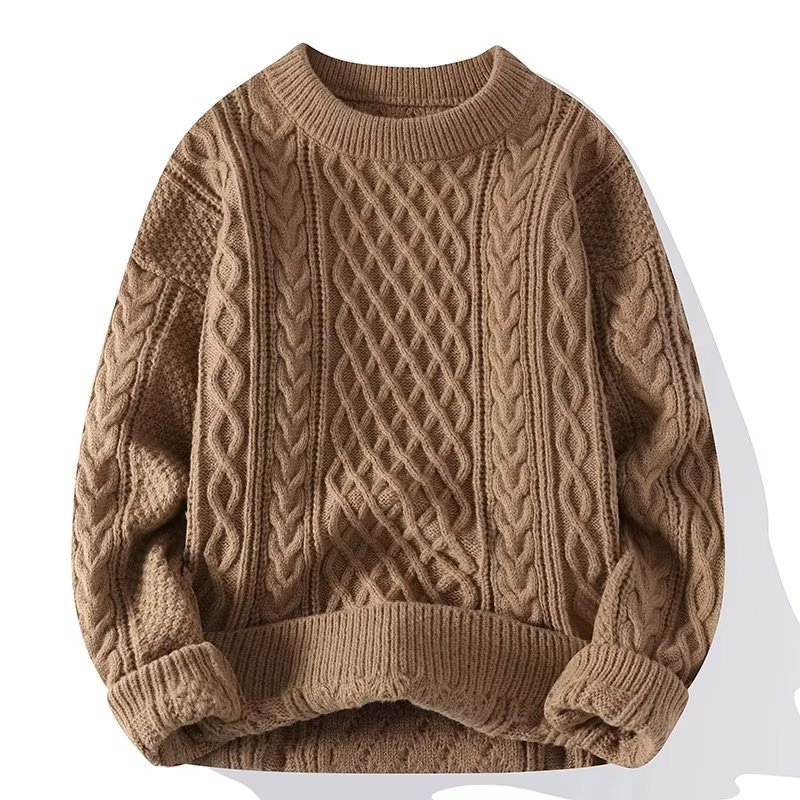 Herren Kabelstrick Wollpullover | Klassisches Design und zeitloser Stil