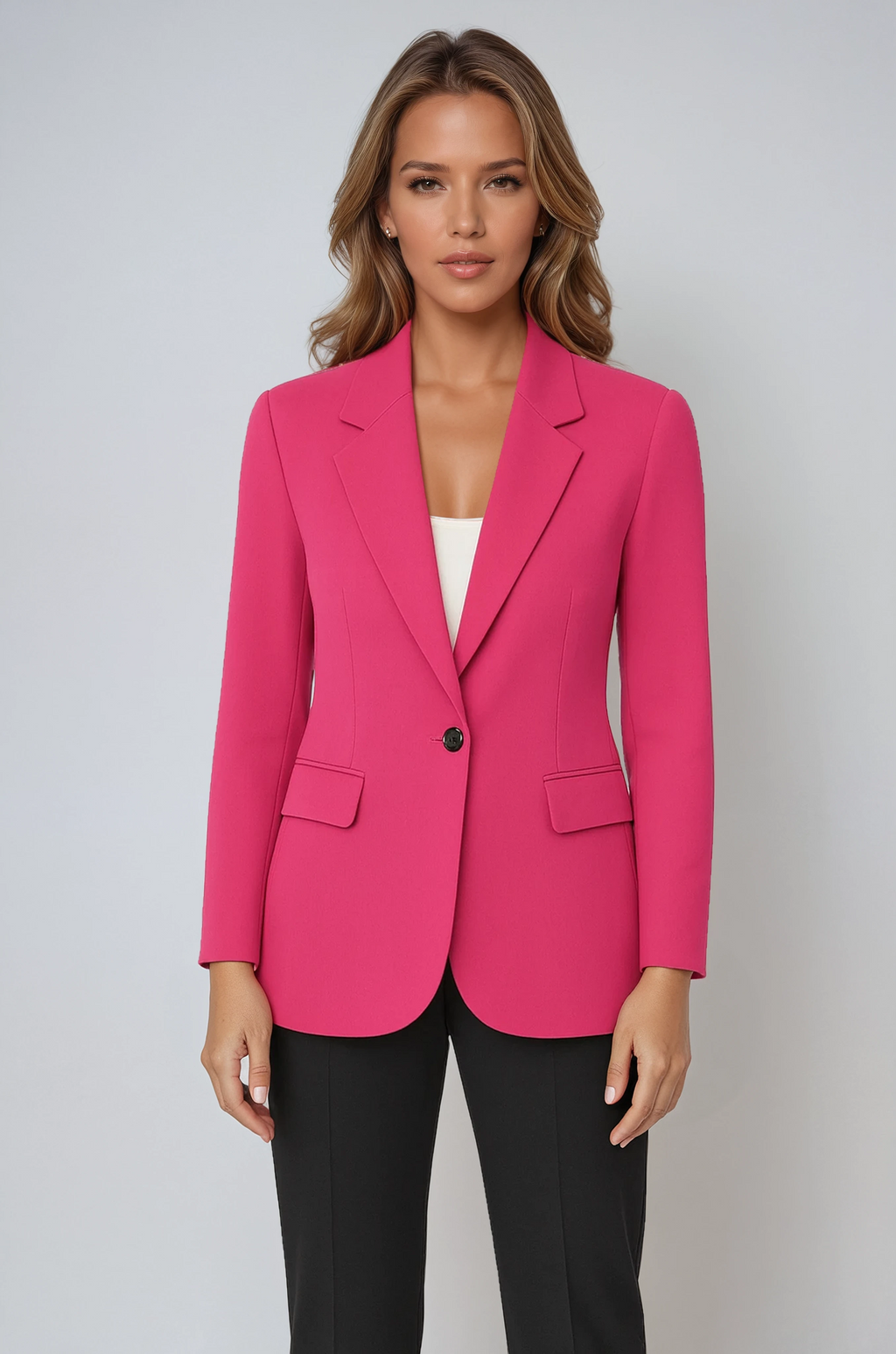 Damen Tailored Blazer | Ein-Knopf & Fronttaschen