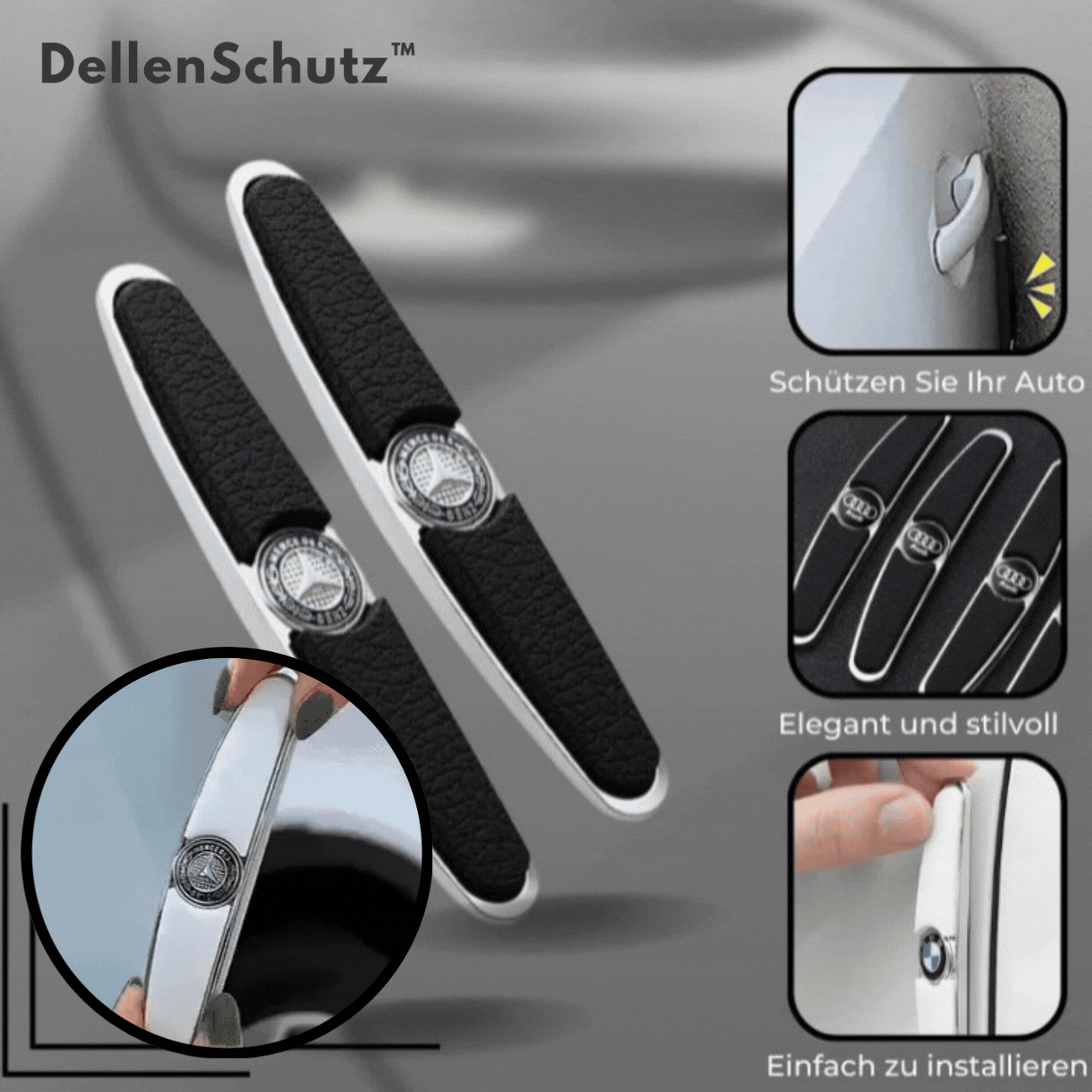 Car protection shield against parking dents | Bumper and door guard | Paint-friendly material | Self-adhesive