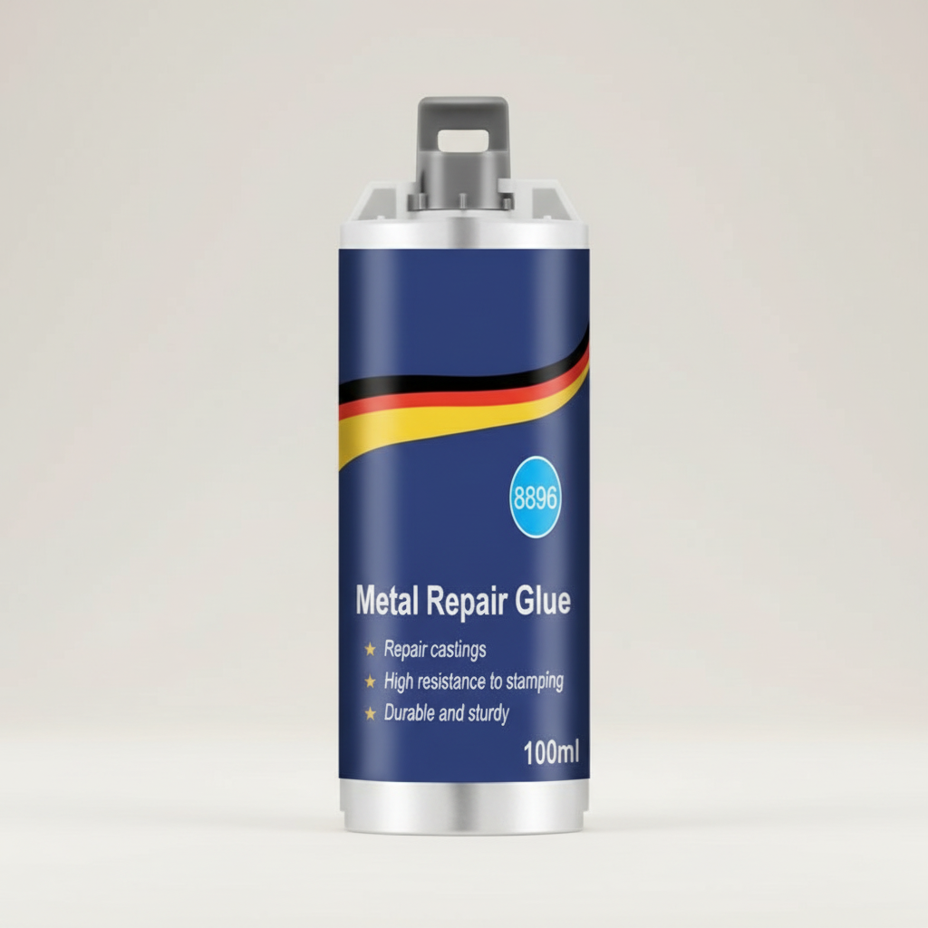 Ripob | Hochleistungs-Metallreparaturkleber | Industrieller Kleber für Gusseisen, Stahl & Aluminium | Hitzebeständig & Wasserfest | 100ml Flüssigmetall-Reparaturset | Silber