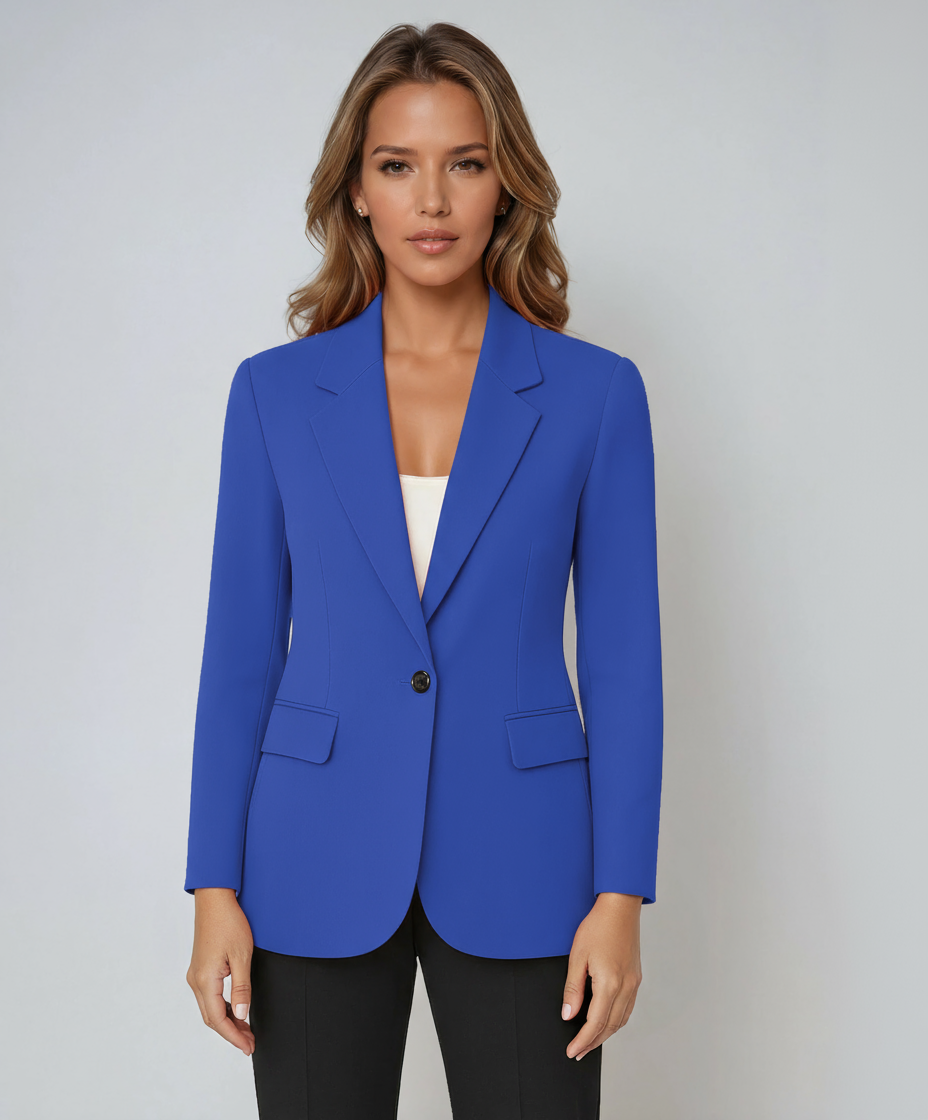 Damen Tailored Blazer | Ein-Knopf & Fronttaschen