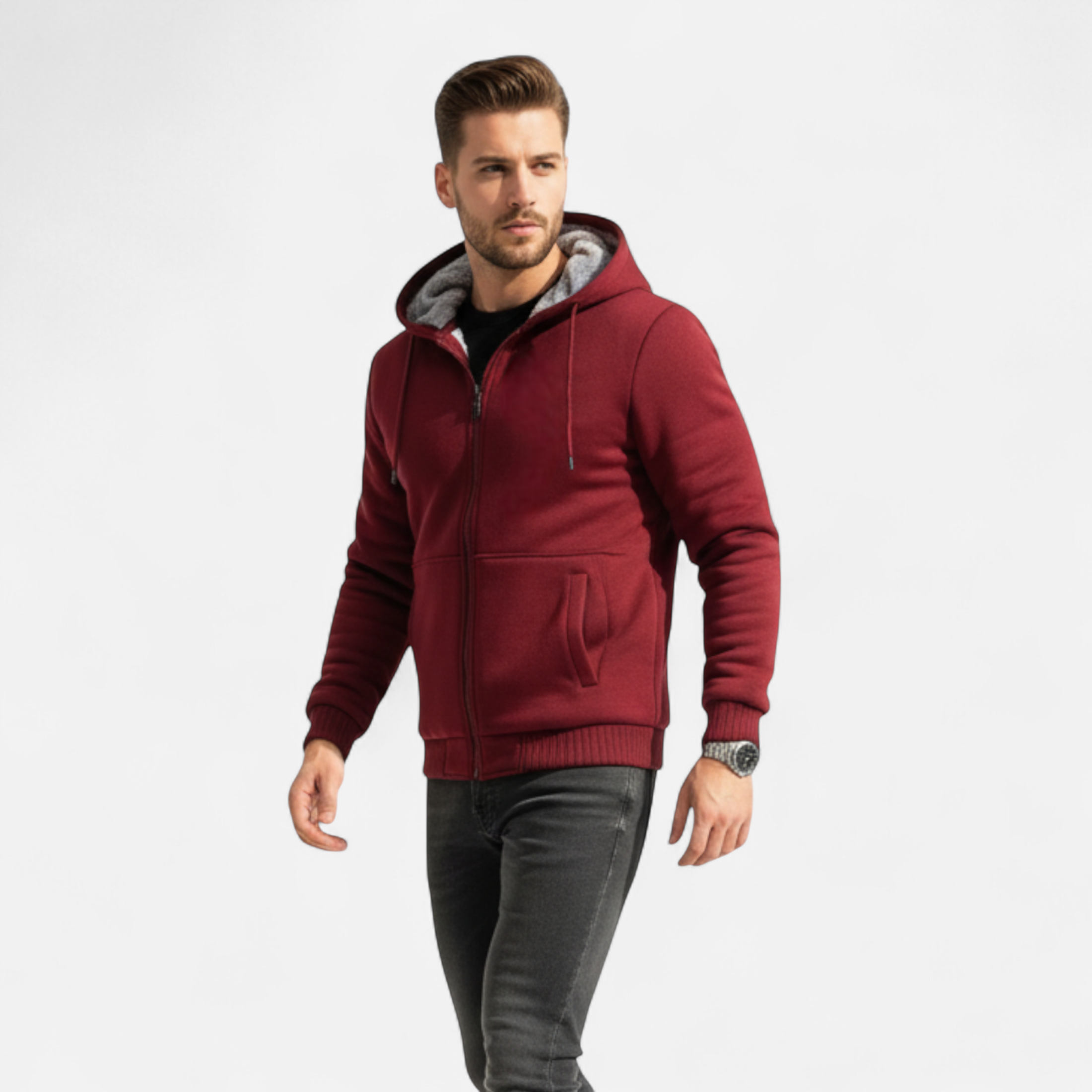 Herren Fleece Hoodie | Weich, Warm & Entspannt für den Alltag