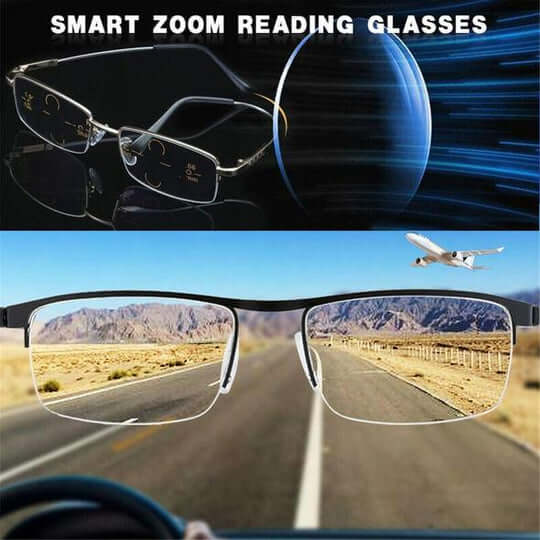 Ripob | Optivista Multifokale Brillen mit automatischer Sehkorrektur und Blaulichtfilter