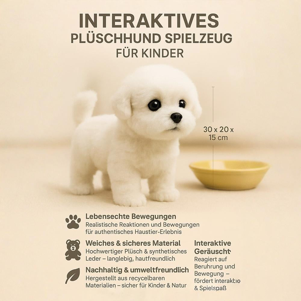 Interaktives Plüschhundespielzeug für Kinder