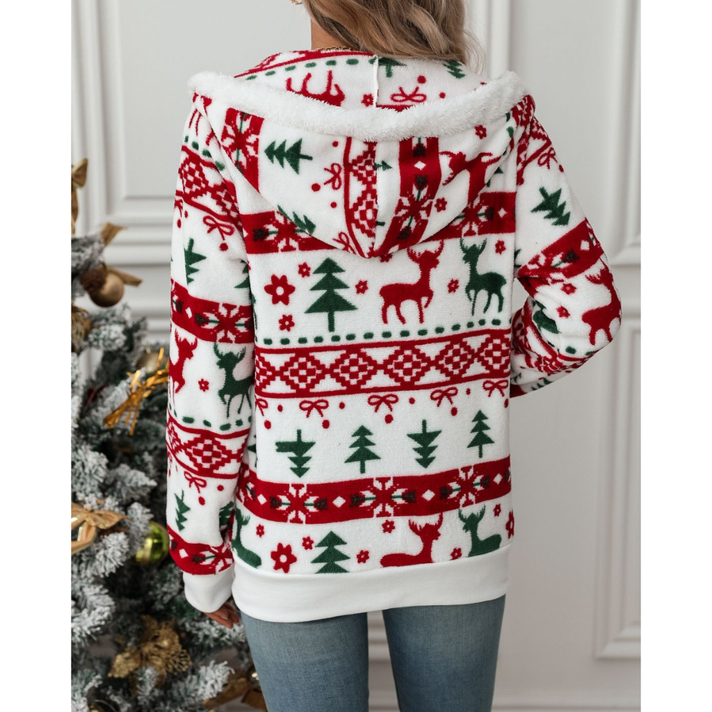 Women's Christmas Sweatshirt | Seasonal Print and Casual Comfort