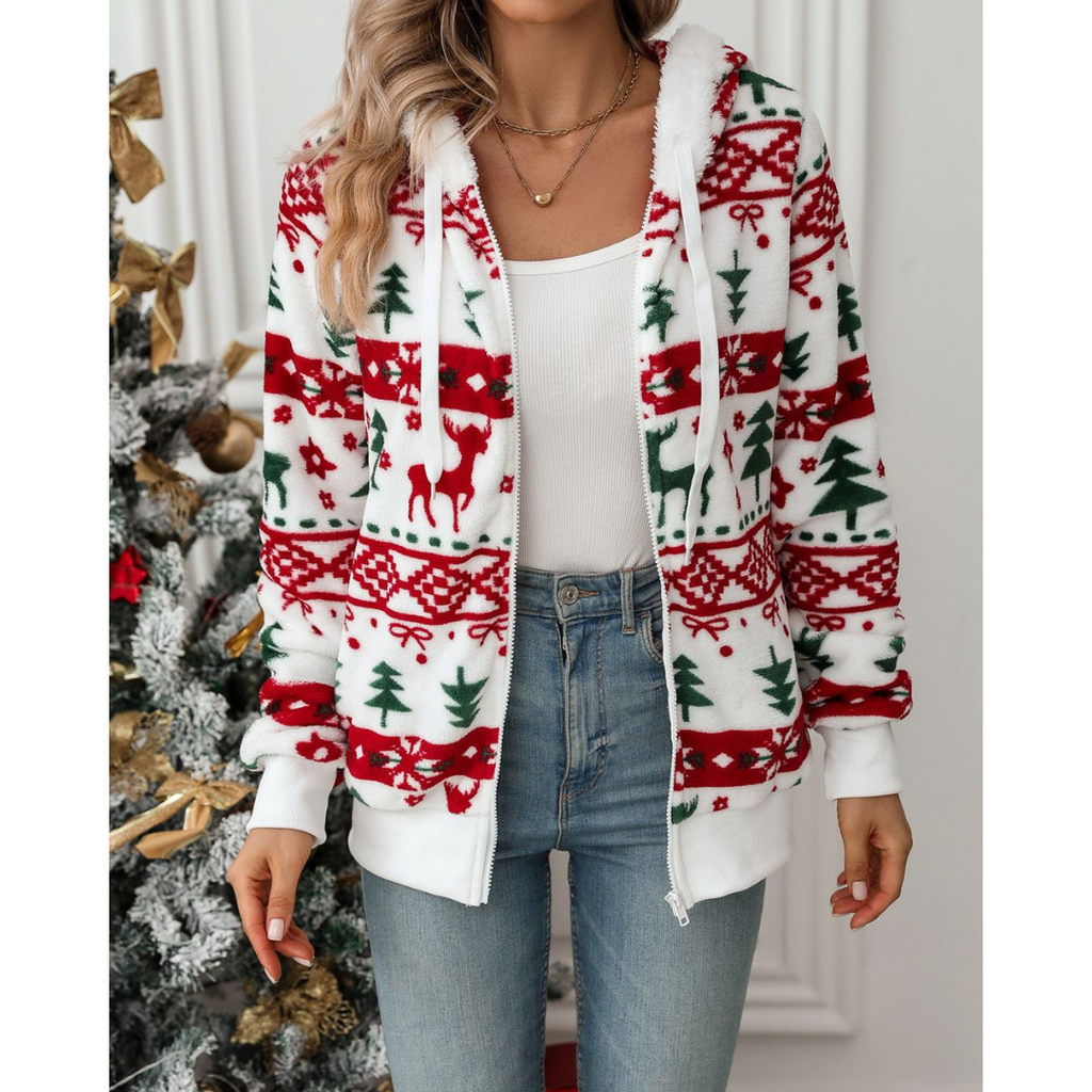 Women's Christmas Sweatshirt | Seasonal Print and Casual Comfort