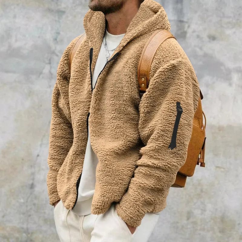 Herren Teddyfleece Zip-Up Hoodie | Weiche Wärme und lässiger Alltagsstil