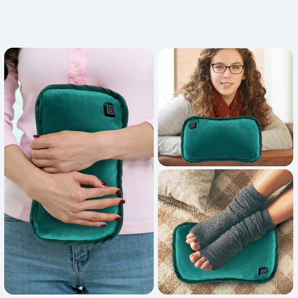Ripob | Tragbare Graphen-Heizdecke | USB Wiederaufladbar | 3 Temperaturstufen | Ergonomischer Hand- & Bauchwärmer | Mit intelligenter automatischer Abschaltung