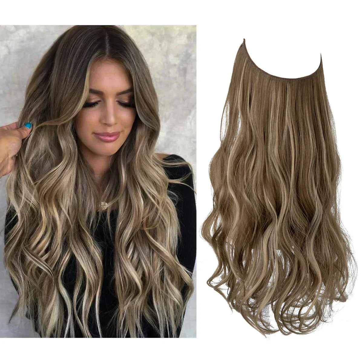SecretHair | Premium Echthaar-Extensions | 100% REMY-Qualität | Nahtloses Volumen & Länge | Natürlicher Glanz | Hitzebeständig & Langlebig